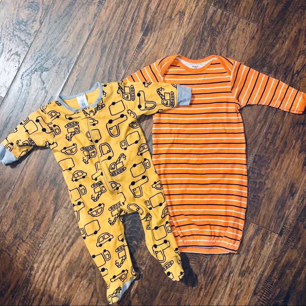 Gerber onesie Pj & Swaddle